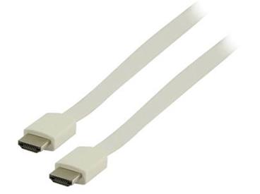 Valueline High Speed HDMI kabel s ethernetem/ konektory HDMI-HDMI/ bílý/ 2m