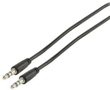Valueline kabel audio 3,5" stereo jack/ černý/ 2m