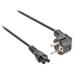 Valueline kabel s úhlovou zástrčkou Schuko a konektorem IEC-320-C5/ černý/ 5m