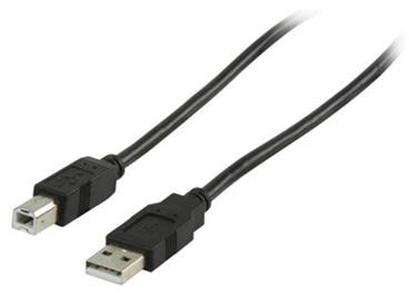 Valueline kabel USB 2.0 A – zástrčka USB B/ černý/ 3m