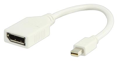 Valueline redukce mini DisplayPort pro Apple zařízení/ Mini DisplayPort (M) - DisplayPort (F)/ bílý/ 20cm