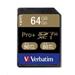 VERBATIM 64 GB PRO+ SECURE DIGITAL (SDXC) CARD CLASS 10 / UHS 1 (R:90MB/s, W:80MB/s)