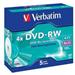 VERBATIM DVD-RW SERL 4,7GB, 4x, jewel case 5 ks