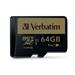 VERBATIM PRO+ micro SDHC class 10/UHS 1 64GB (R:90MB/s, W:80MB/s)