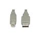 Wiretek Kabel USB2.0 A-B 1m (A-M/B-M)