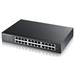 Zyxel GS1900-24E 24-port Desktop Gigabit Web Smart switch: 24x Gigabit metal, IPv6, 802.3az (Green), fanless, rack kit