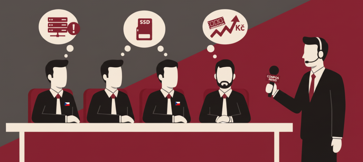 Exkluzivně pro COMPOS News: Shortage HW 2025–2026 – Čeští IT manažeři hlásí: napětí roste, ale panika zatím ne